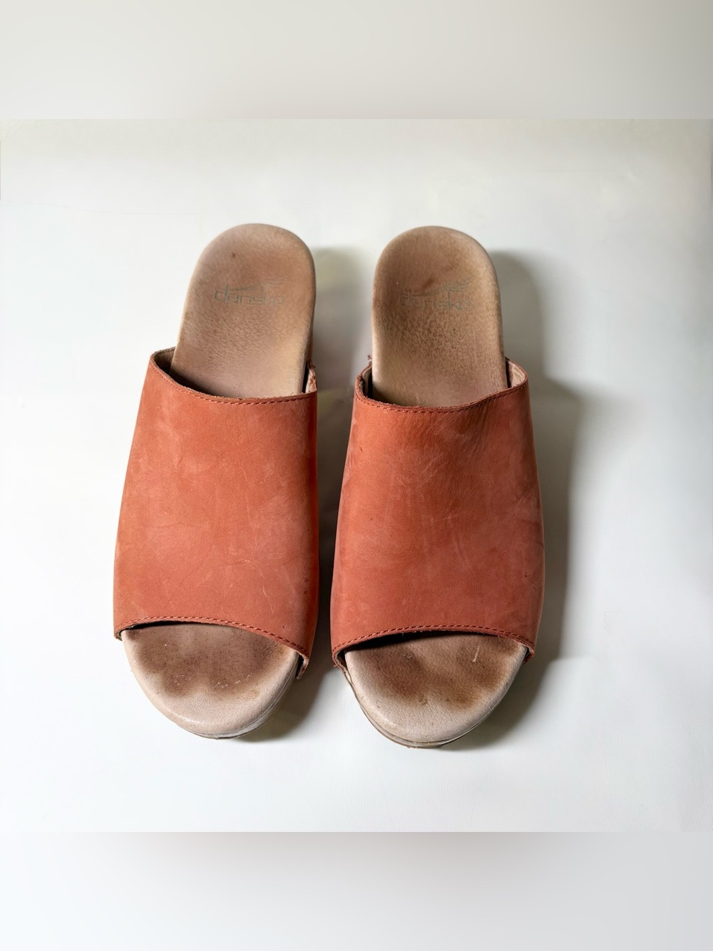 Dansko Maci Peep Toe Sandals Burnt Orange Women’s Size EU 37